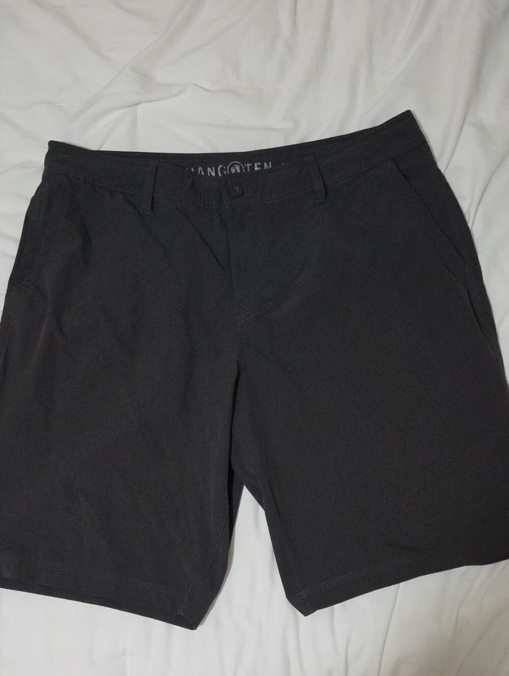 Hang Ten Black Flat Front Men's Shorts